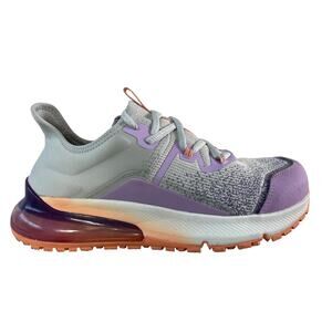Shoes For Crews Steel Toe Sneakers Gray Purple Size 9.5 ASTM F2413 EH SR Work